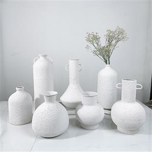 White iron anti drop vase