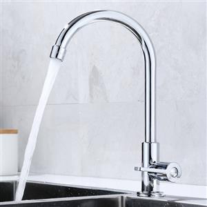 Single water vertical stainless steel kitchen single cold water faucet