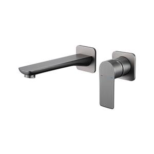 Concealed faucet wall mounted basin