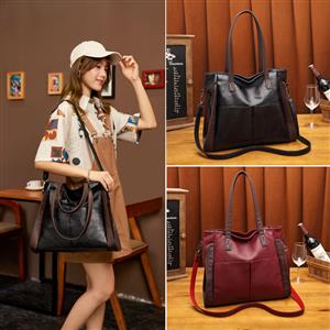 Large capacity soft leather texture large bag for women