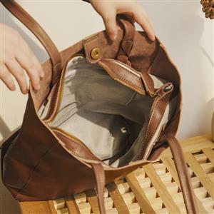 High end women's bag genuine leather